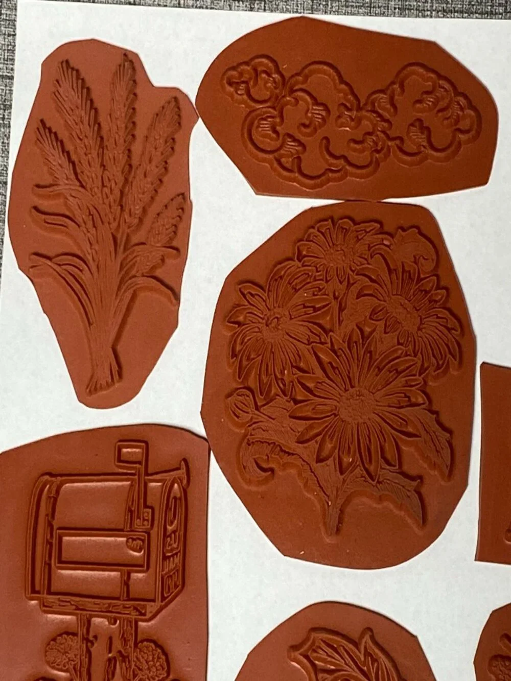 NEW VTG Rubber Cling Stamps Mixed Theme NEW OLD STOCK 15pc Lot